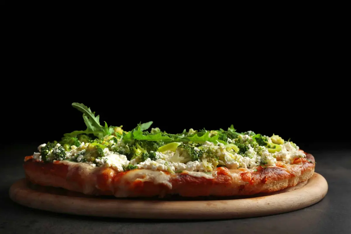 pizza com rúcula