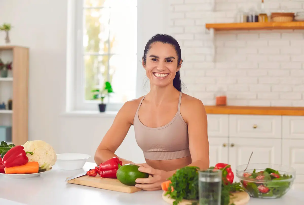 comida saudavel e mulher