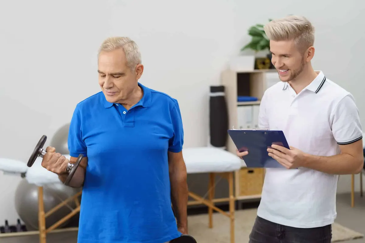 treino força reabilitação avc senhor e personal trainer