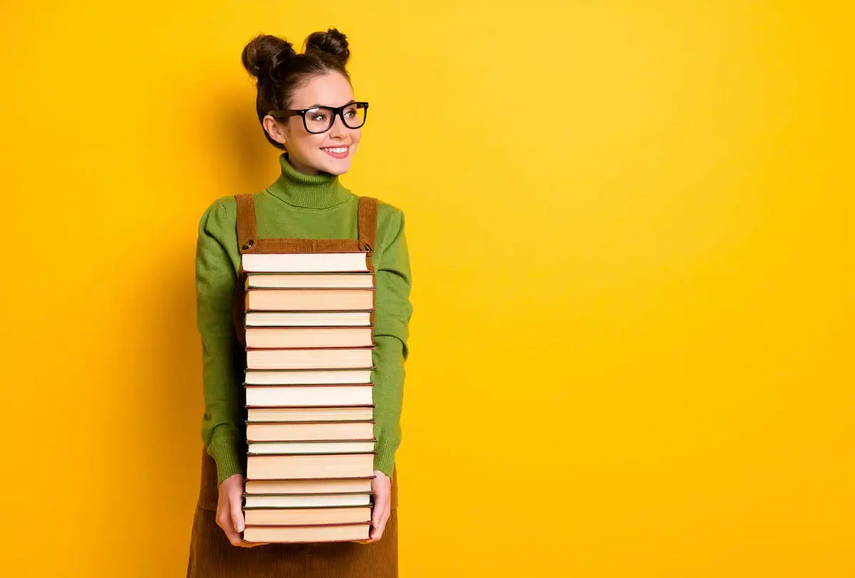 Nerd com livros