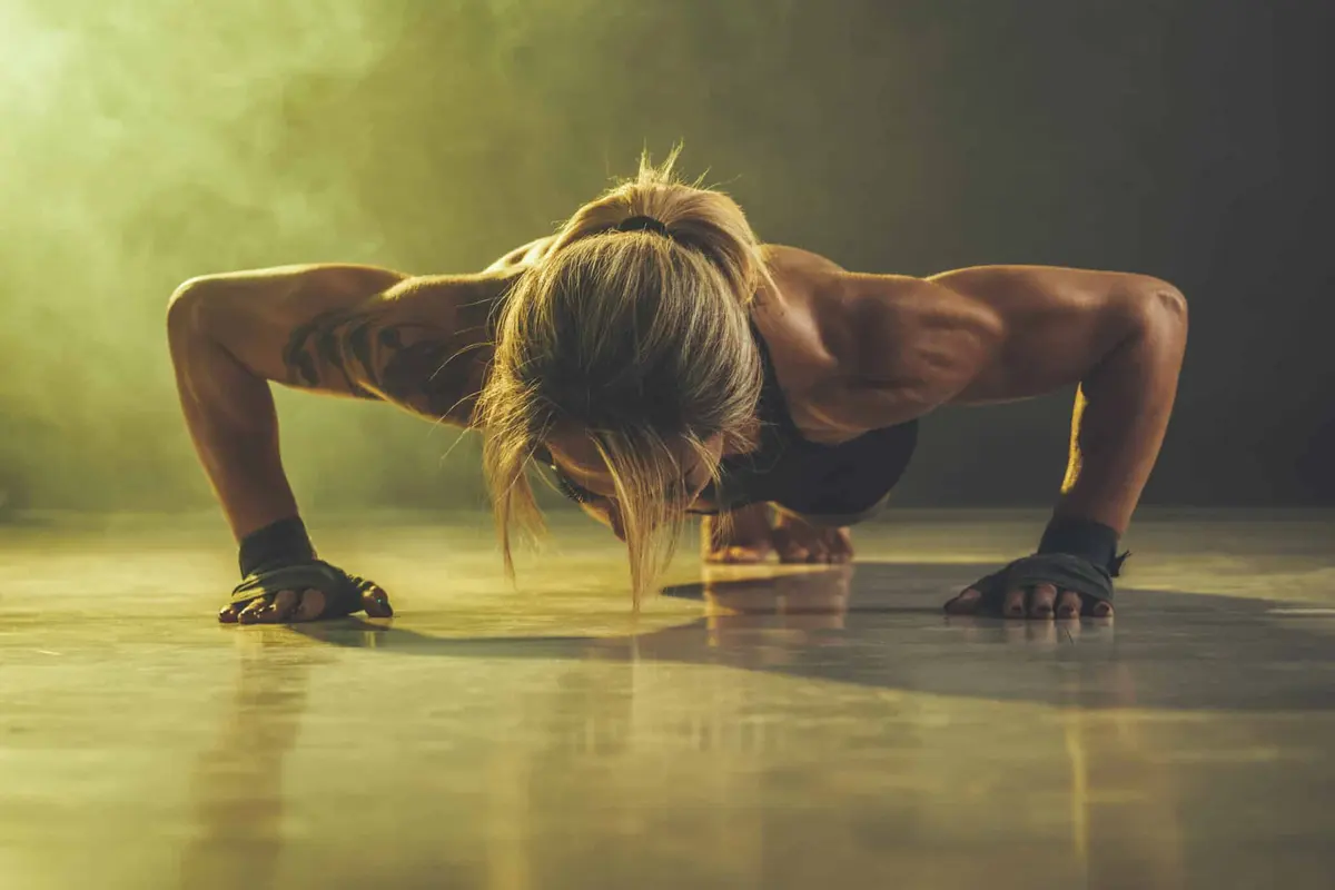 Flexão mulher push up