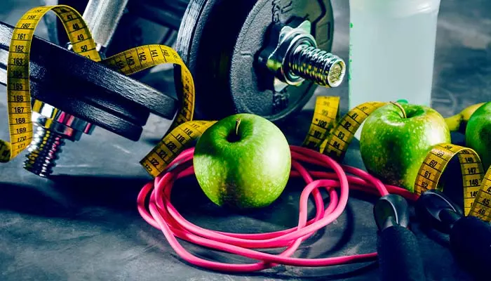 perder peso - essencial exercício e alimentação saudável