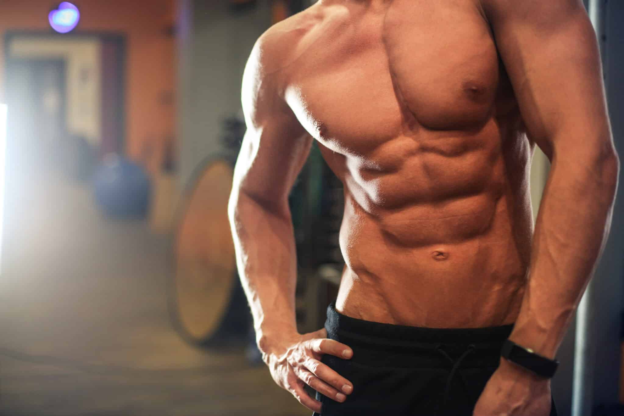abdômen masculino definido definição muscular-