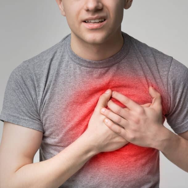 cansaço e risco parta o coração homem com coração com problemas