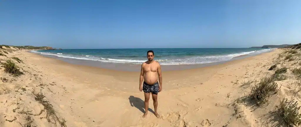 vergonha do próprio corpo praia